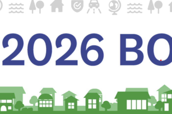 City logo with words 2026 Bond